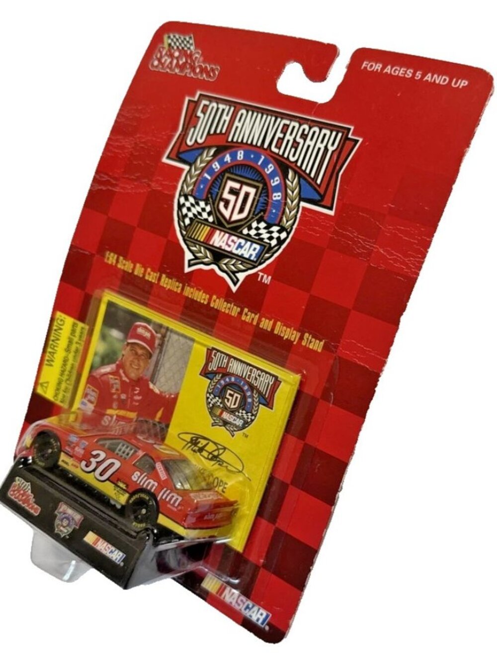 Vintage Die Cast Racing Champions NASCAR 50th Anniversary Mike Cope Car 30 Slim - Picture 7 of 8